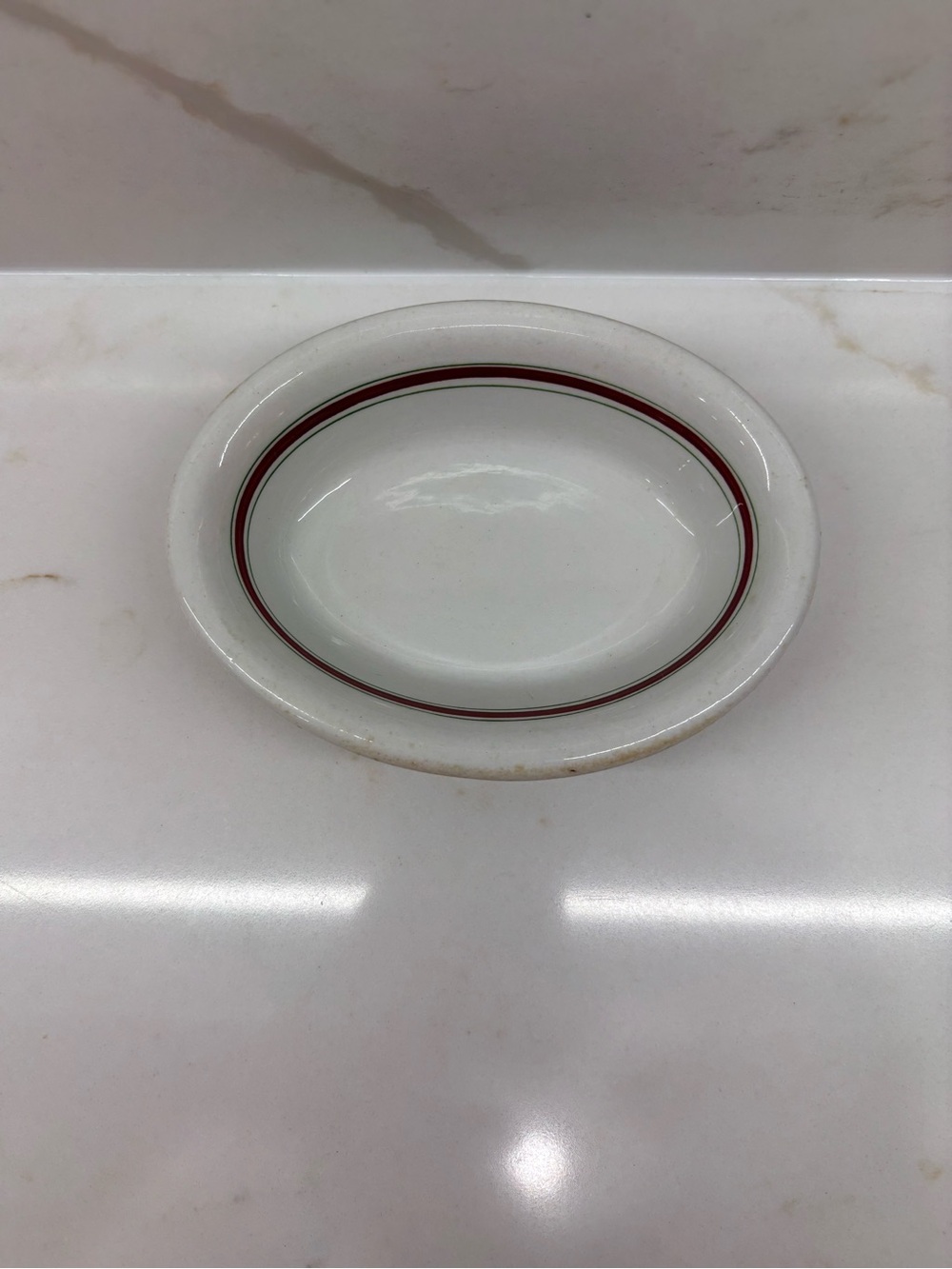 Vintage Newport Pottery Small Oval Side Serving Dish Restaurant Ware England